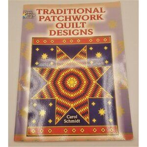 Traditional Patchwork Quilt Designs Adult Coloring Book by Carol Schmidt